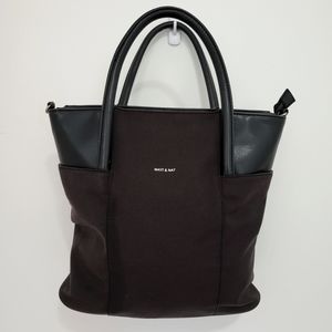 Matt & Nat Black Canvas Tote Bag